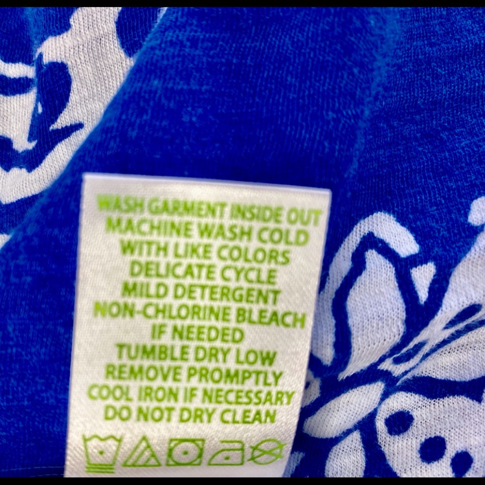 LILLY PULITZER blue & white “Quahog Chowdah” design knit dress, size M EUC FUN! - Picture 8 of 9